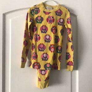 Hanna Andersson Owl PJ in Yellow